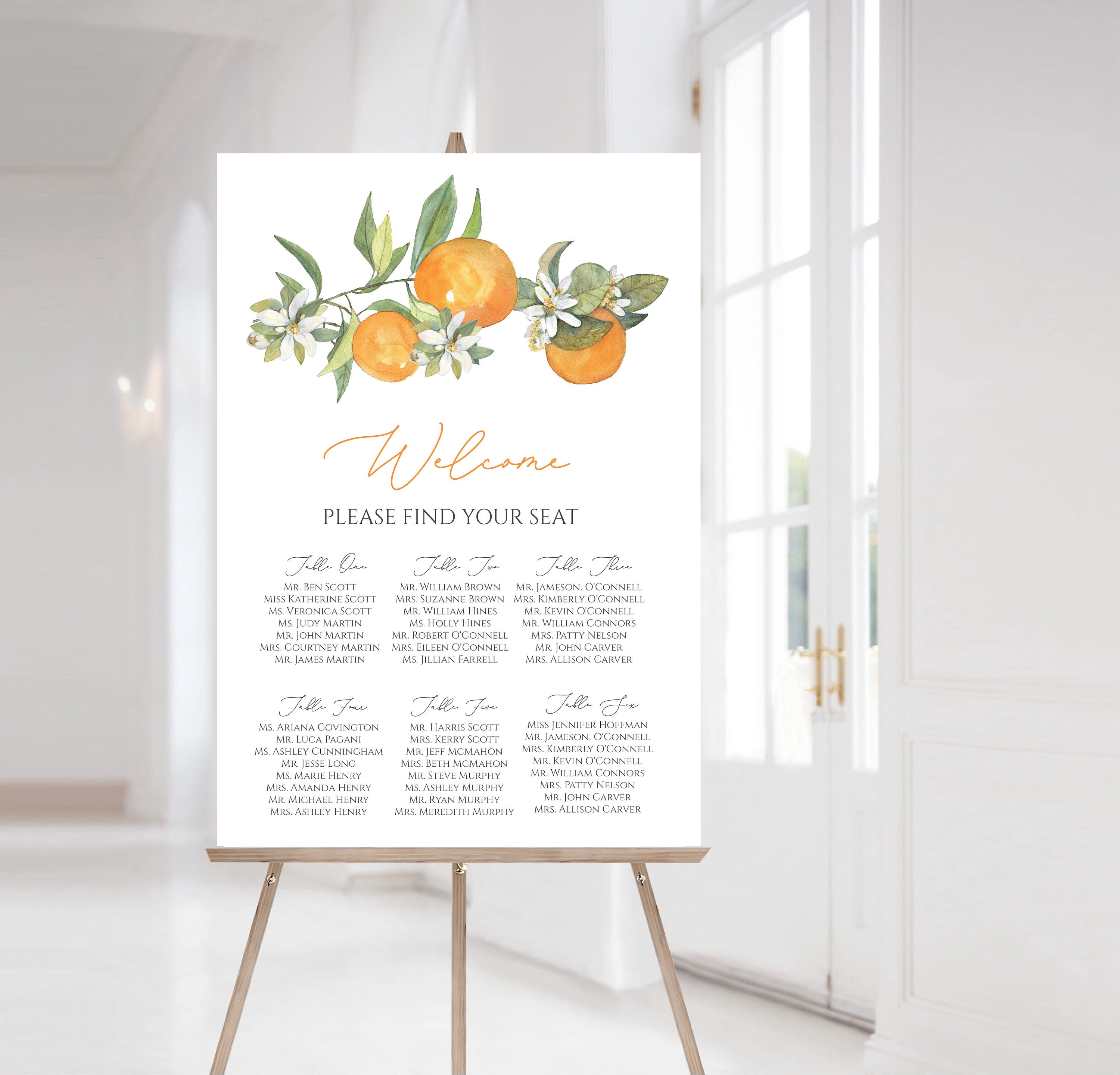 Little Cutie Baby Shower Seating Chart Instant Download Etsy