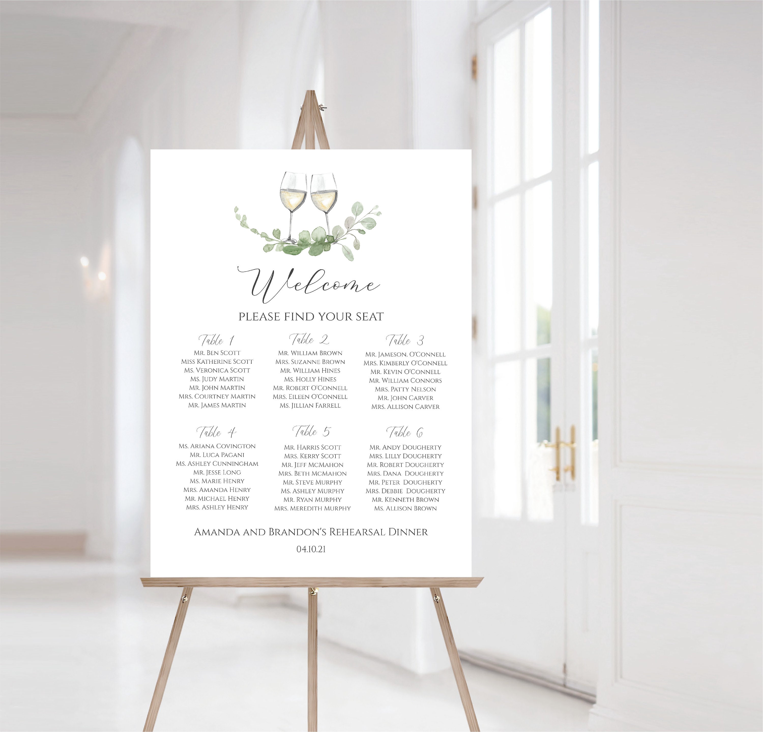 Wine Seating Chart, Instant Download, Editable Seating Chart, Vineyard Rehearsal  Dinner Seating Chart, E428 - Etsy, image size:3000x2880