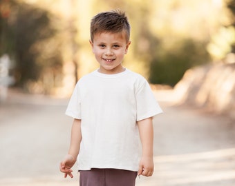 Organic Kid's T-Shirt - Natural