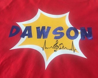 Personalisierte Superhelden-Shirt
