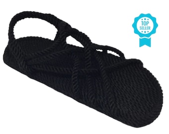 HIPPÖ Rope Sandals - Black