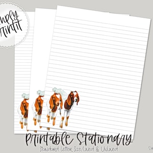 Papelería imprimible, papelería digital, papel de escritura de cabra, papel de papelería para animales de granja, cartas de agradecimiento, papel de carta sin forro