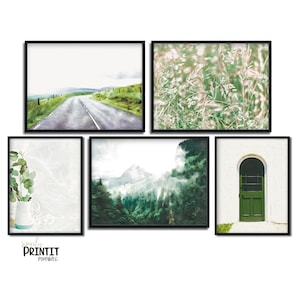 Gallery Wall Set, Sage Green Wall Art, Sage Green Decor, Above Bed Decor, Bedroom Wall Decor, Printable Wall Art, Art Prints Download,