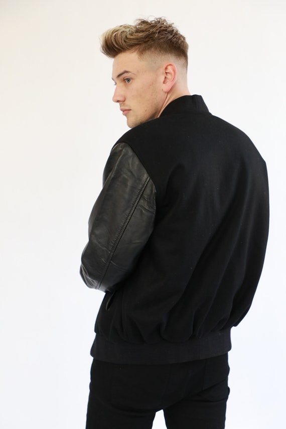 Baseball jacket leather hotsell