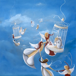 Broken wings giclee print medium