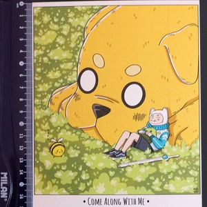 Adventure Time Finn the human and Jake the dog print / Hora de Aventuras, Finn el humano y Jake el perro - fanart