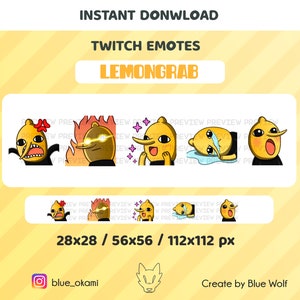 Adventure Time Emotes Pack - Twitch Stream /  Earl of Lemongrab - Limoncio