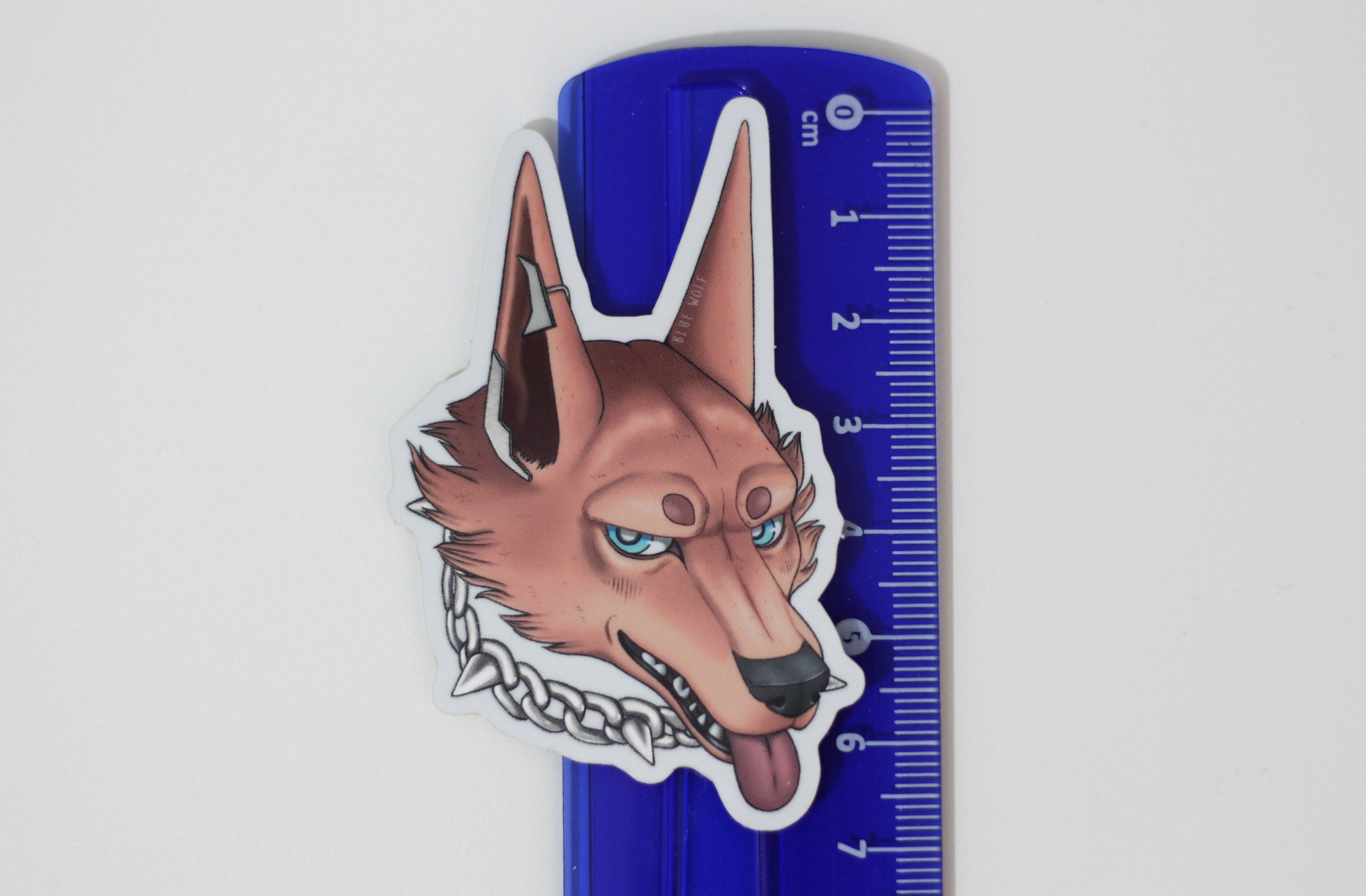 Pink wolf Waterproof Vinyl Sticker original design // Lobo | Etsy