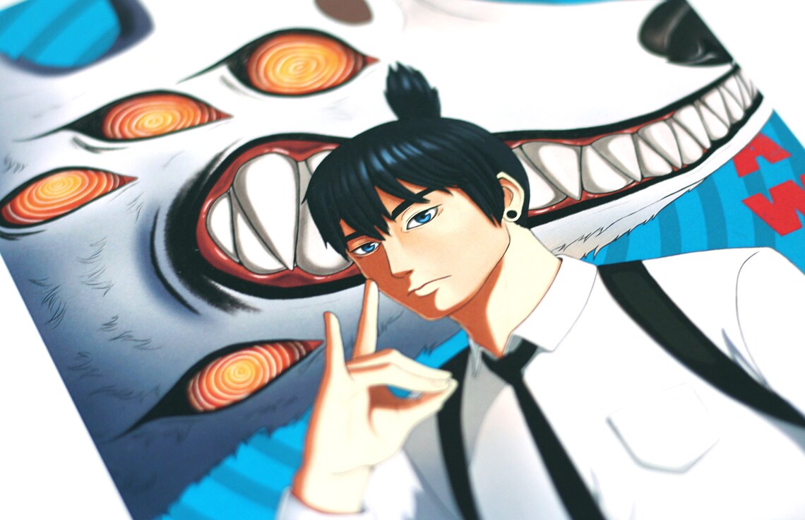 Chainsaw Man Fanart Power & Aki Hayakawa Fox Devil - Etsy Finland