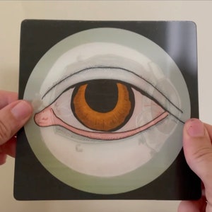 Impression lenticulaire : l'œil humain