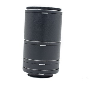 Rollei QBM macro tubes,  set of 4 pieces made out of metal for macro photography