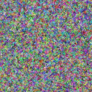 Może przedstawiać: Abstrakcyjne tło z kolorowym, nakrapianym wzorem. Wzór składa się z małych, nieregularnych kształtów w różnych kolorach, w tym czerwonym, niebieskim, zielonym, żółtym i fioletowym.