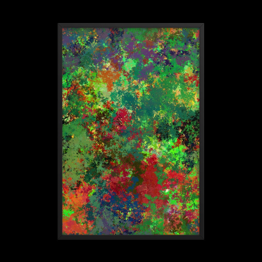 Random Walker Algorithm Art Print Poster Christmas Fern - Etsy