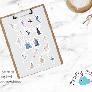 Ballerina Stickers for Planners - Sleeping Beauty Ballet Sticker Sheet - downloadable/printable