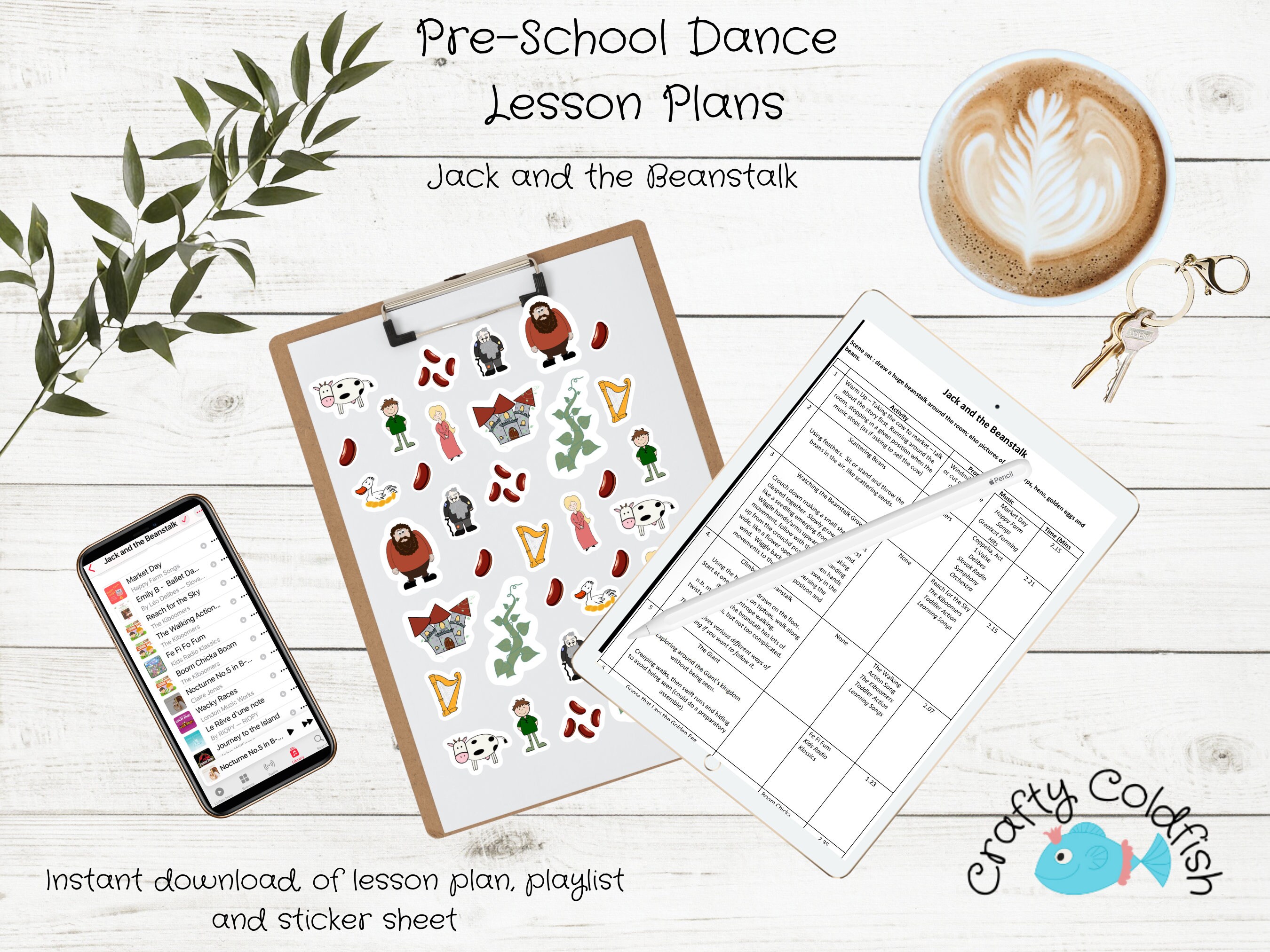 Jack and the Beanstalk Ballet Lesson Plan – Preschool Dance (PDF) - Etsy