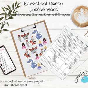 Princesses & Knights - Pre-School Dance Class Plan. Pre-School Ballet Class for toddlers.