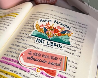 Amantes a los Libros | Lectura | Weatherproof Sticker | Interacción Social