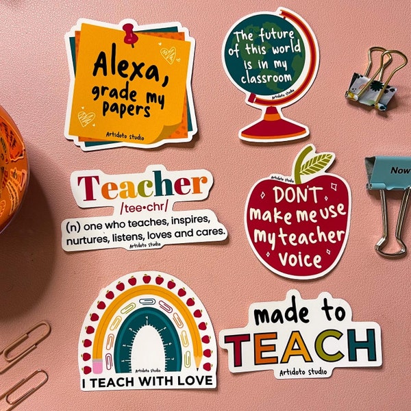 Teacher Day Stickers | maestra | Día del maestro | School | escuela
