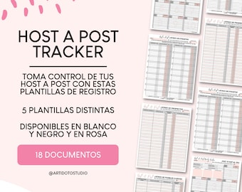 Planificador de HAP | Host a Post Tracker | Templates | Plantillas