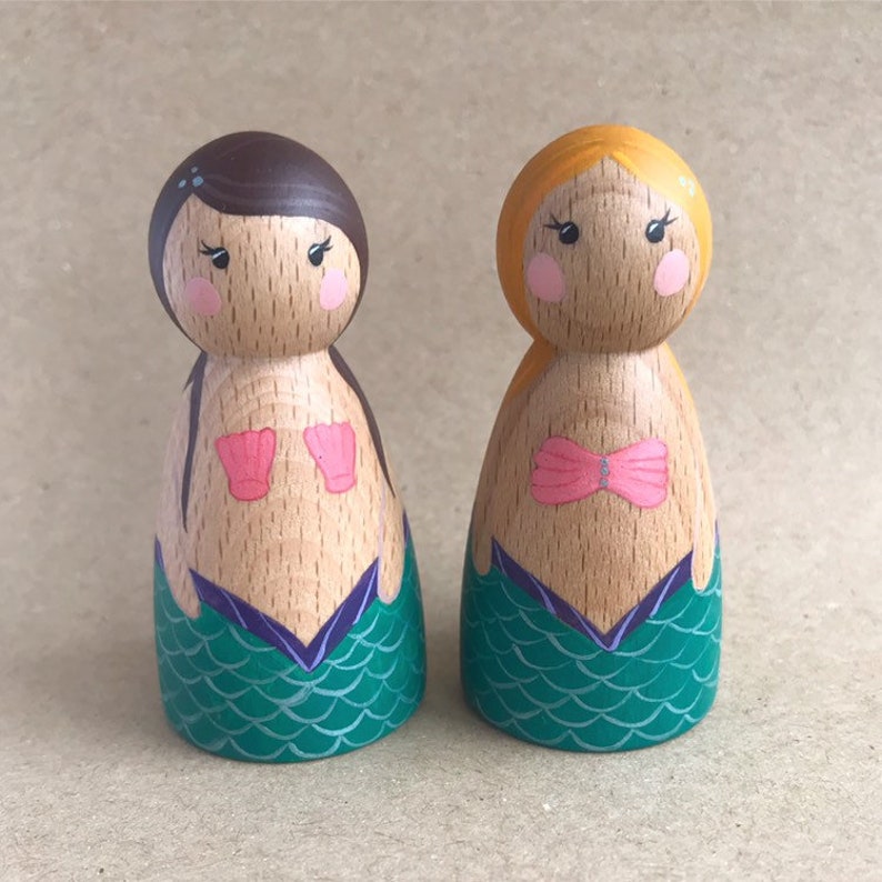 mermaid peg doll