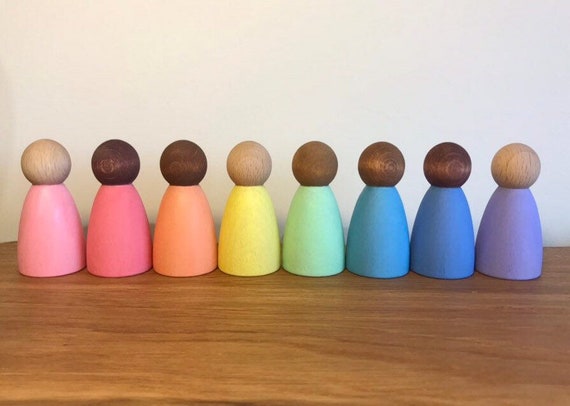 multicultural peg dolls
