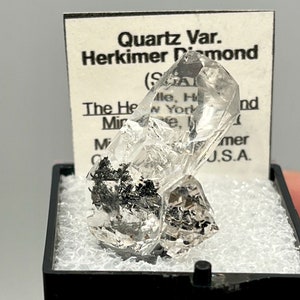 7.25 g Double Terminated Herkimer Diamond Gem Cluster w/ Excellent Clarity