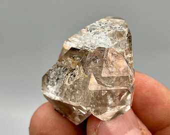 Herkimer Diamond Cluster w/ Rainbows, Hydrocarbon Inclusions