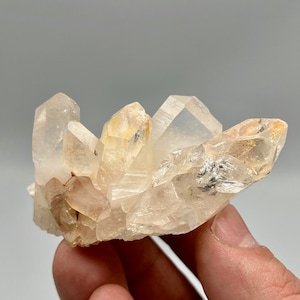 87 g Arkansas Clear Quartz Cluster, Sharp Terminations, Great Clarity