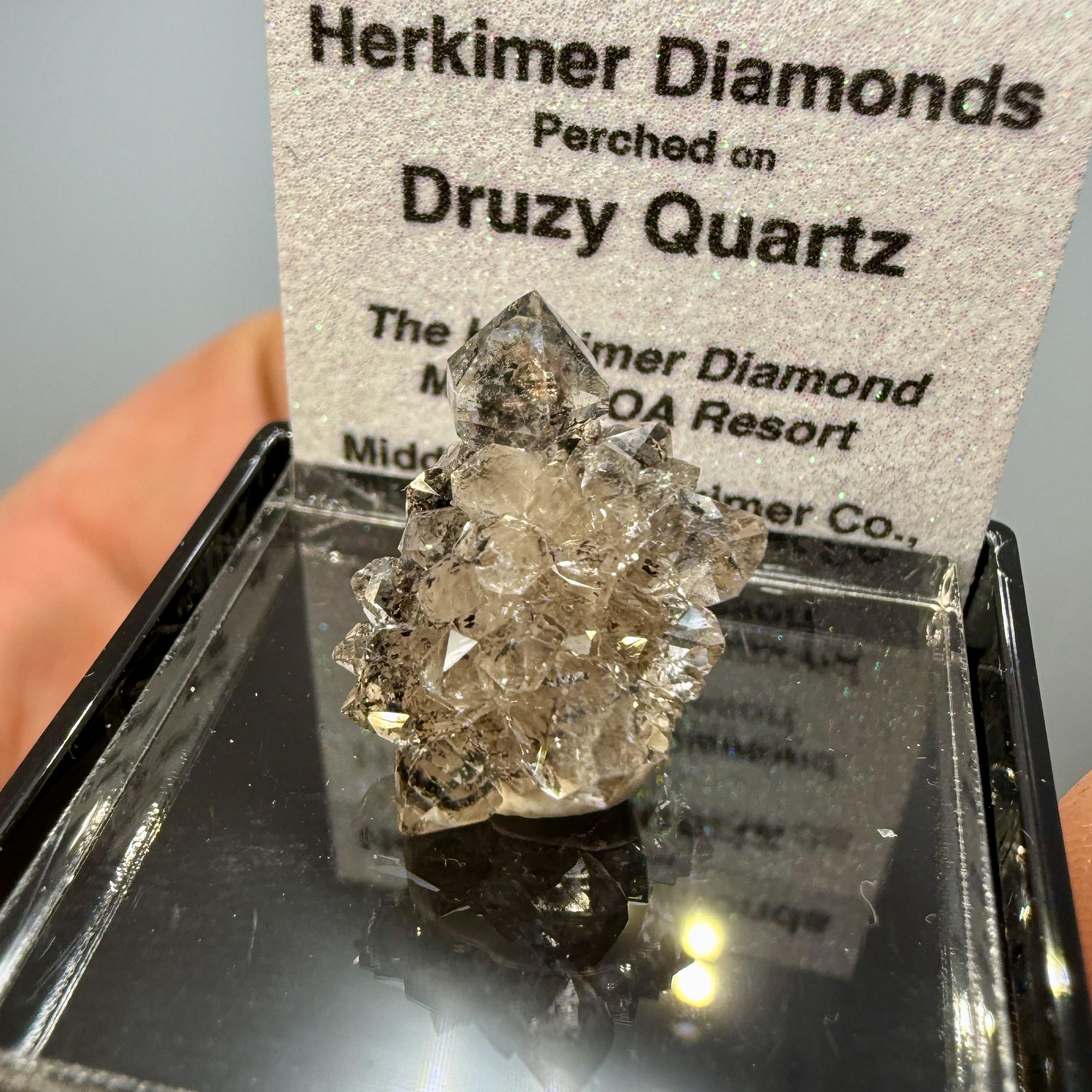 Herkimer Diamonds Over Druzy Matrix, Unique Floater Specimen! - Etsy