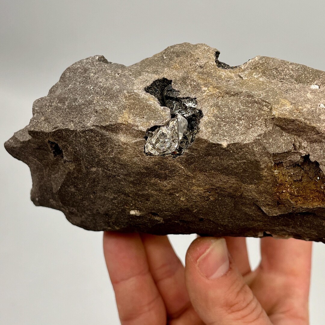2 Lb Herkimer Diamond Matrix Specimen, 2 Beautiful Gem Clusters in ...