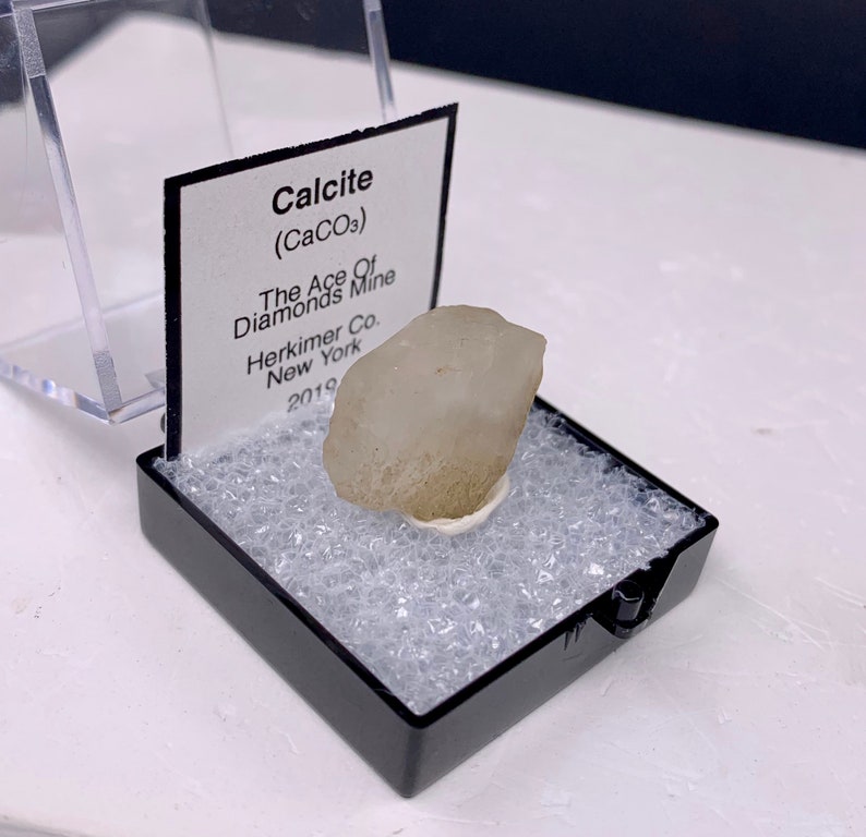 3.50 g Colorless Herkimer Calcite Crystal Cool Etched | Etsy