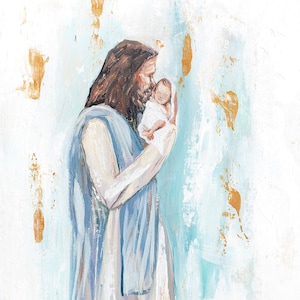 I Knew You - Jesus Paper Print in Multiple Sizes - Jesus and Baby