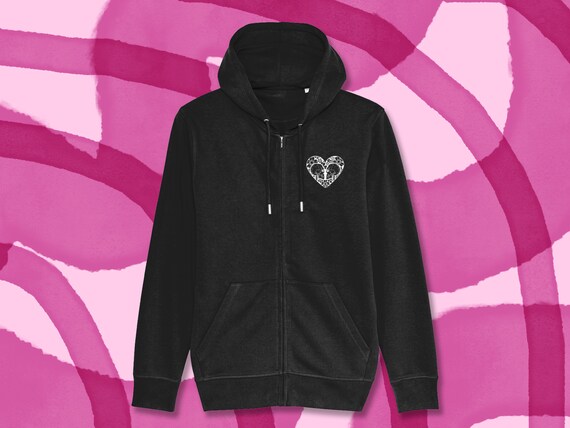 Til Death Zip up Hoodie Skull Lovers Printed Hooded Jumper Super Soft Tattoo Inspired Alternative Clothing Back Printed Sweatshirt Etsy