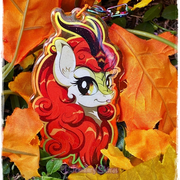 AUTUMN BLAZE Rainbow Glitter Charm | MLP | My Little Pony | Kirin