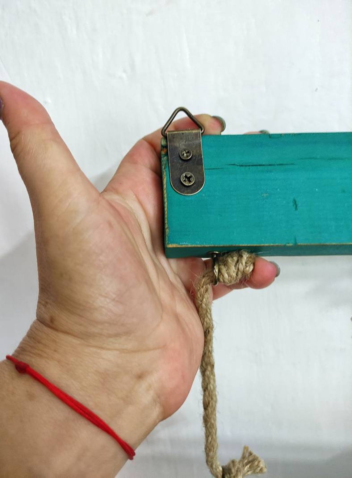 Wooden Emerald Green Storage Organizer for Keys and | Etsy