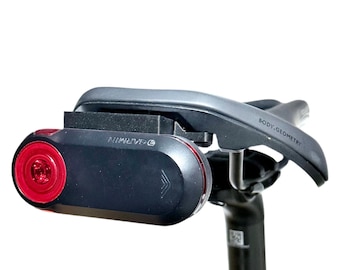 Garmin Varia (Horizontal) Saddle Mount for Specialized/S-Works, Pinarello Most, and Sella Italia Saddles. Made in USA.