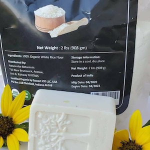 Rice flour soap