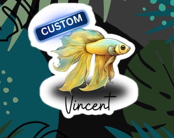 Custom Betta Stickers  (3 inch)