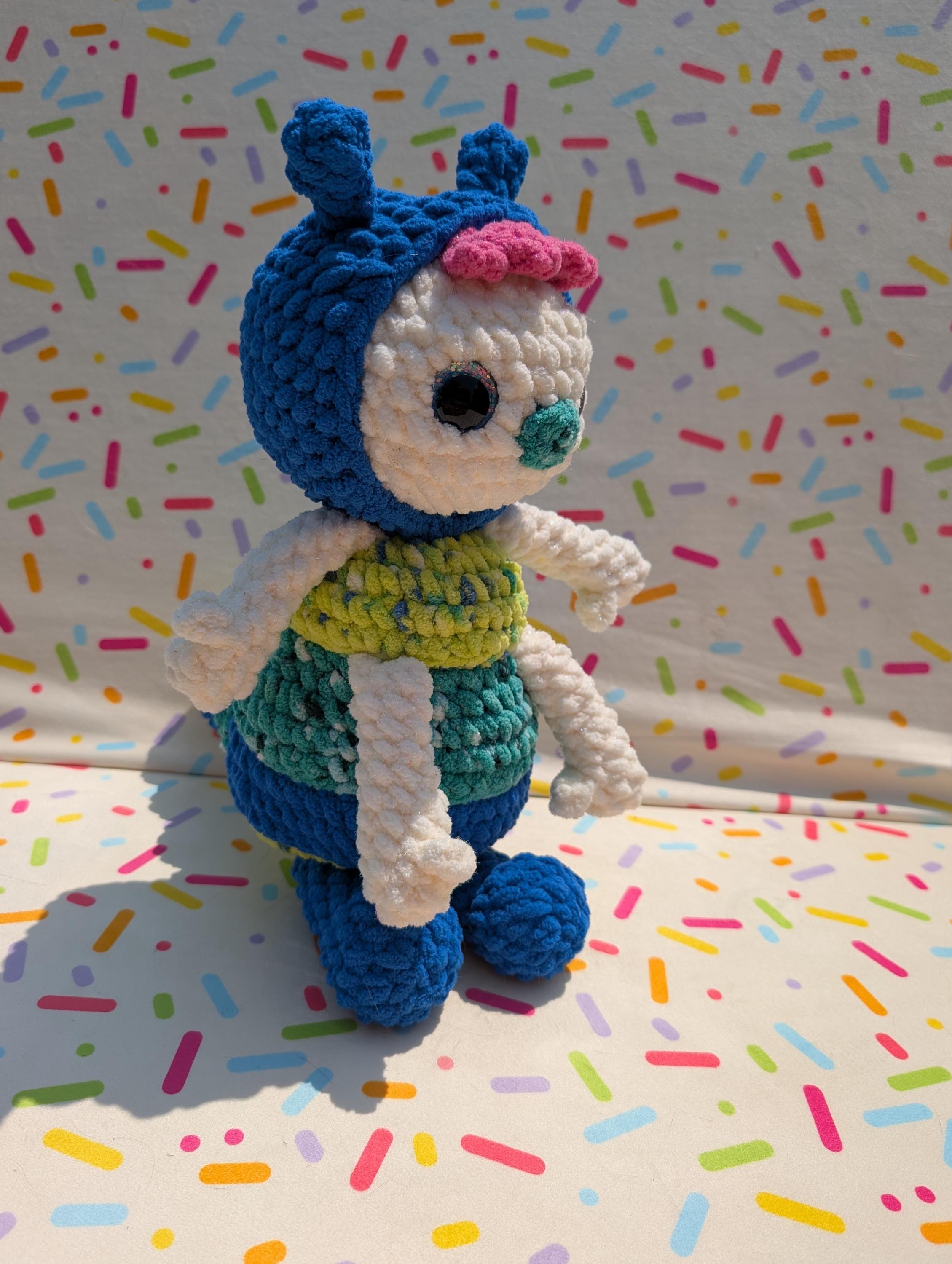Sweet Caterpillar Clown Crochet Pattern
