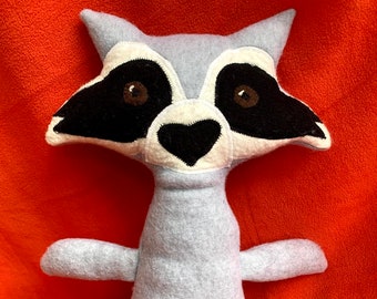 Raccoon Soft Plush Stuffed Animal PDF Pattern