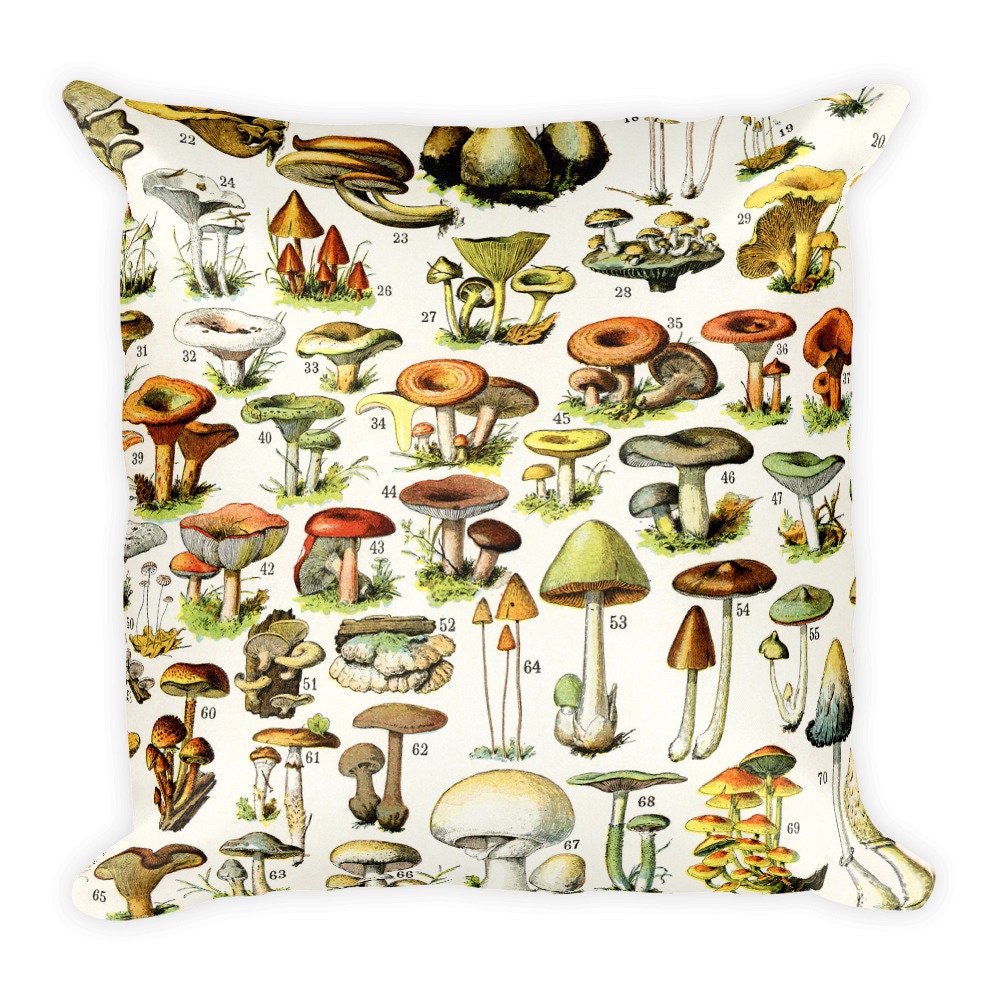 mushroom throw pillow