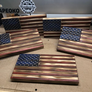 American Flag Bookcase Decor image 6