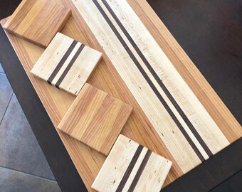 Cutting board craft: Update with leather trim- Chatelaine