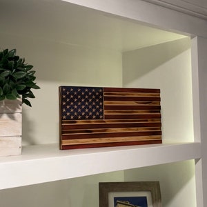 American Flag Bookcase Decor image 2