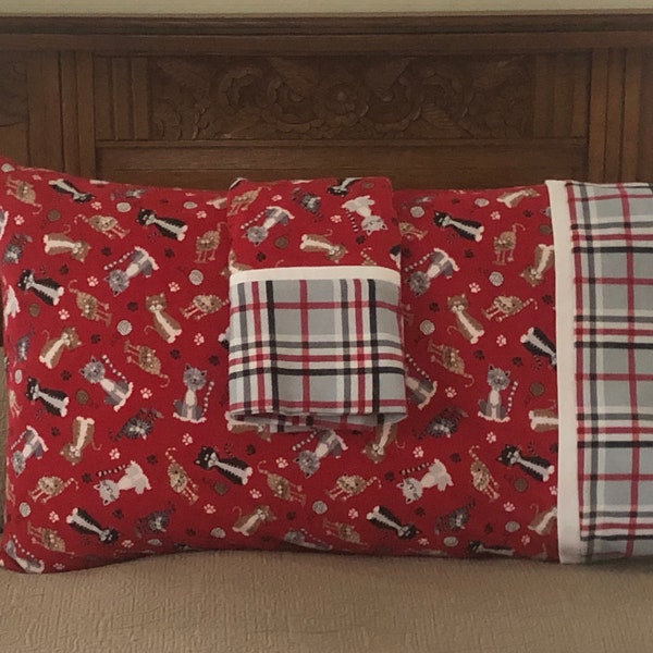 Flannel Sheet Set Queen Prints Etsy