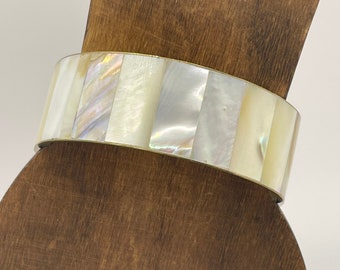 Brass and Mother of Pearl Bracelet