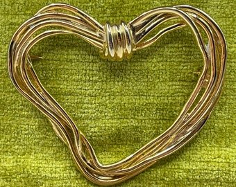 Premier Designs Strings of Love Heart Brooch