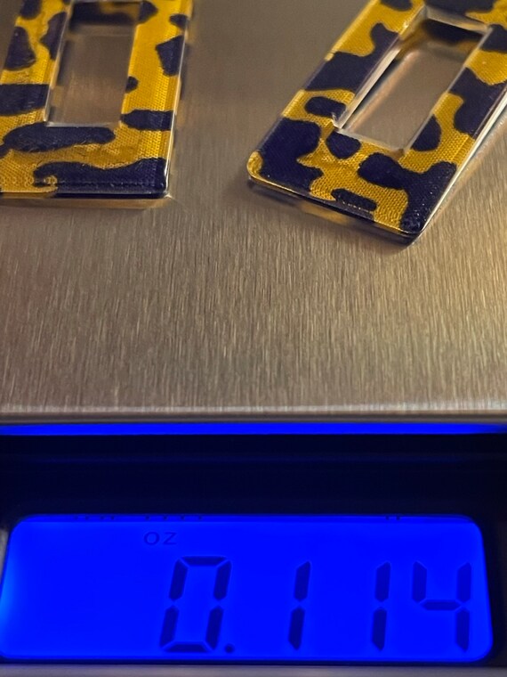 Tortoise Shell Patterned and Goldtone Block Shape… - image 3