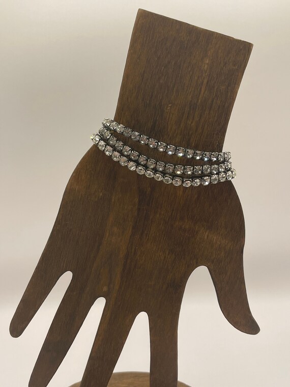 3 Rhinestone Stretch Bracelets - image 1