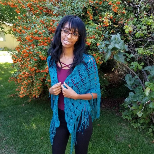 frilled shawl